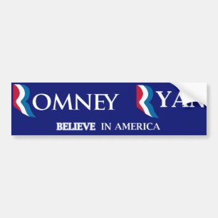Adesivo Para Carro Autocolante no vidro traseiro de Romney Ryan