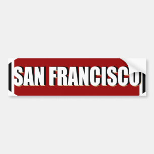 Adesivo Para Carro Autocolante no vidro traseiro de San Francisco