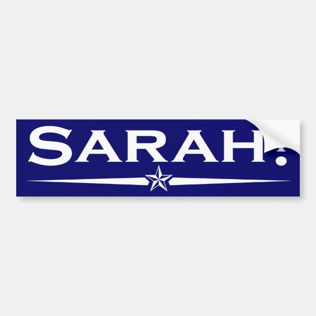 Adesivo Para Carro Autocolante no vidro traseiro de Sarah (Frente)