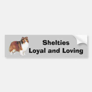 Adesivo Para Carro Autocolante no vidro traseiro de Sheltie