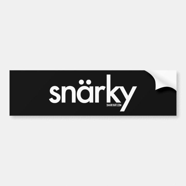 Adesivo Para Carro Autocolante no vidro traseiro de Snarky (Frente)