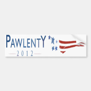 Adesivo Para Carro Autocolante no vidro traseiro de Tim Pawlenty 2012