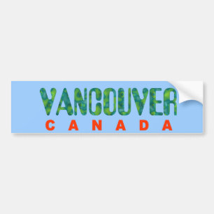 Adesivo Para Carro Autocolante no vidro traseiro de Vancôver Canadá