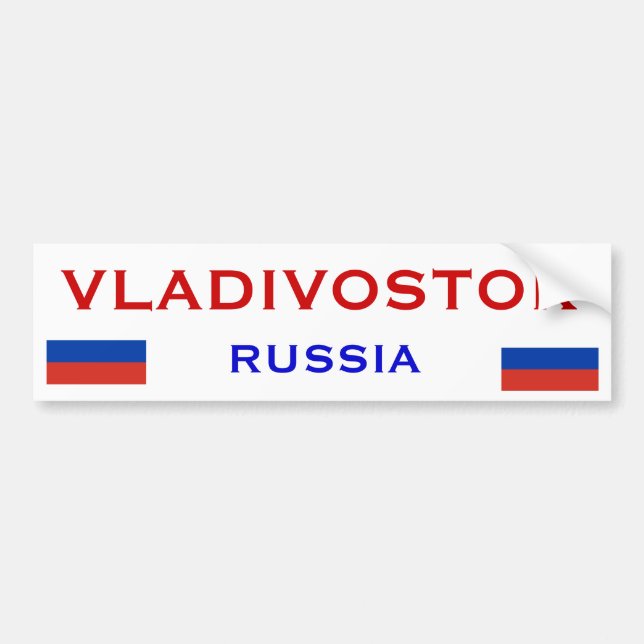 Adesivo Para Carro Autocolante no vidro traseiro de Vladivostok* (Frente)