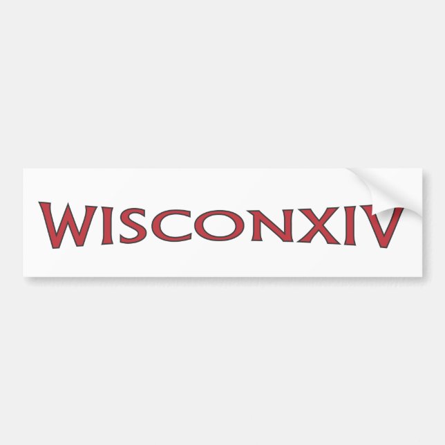Adesivo Para Carro Autocolante no vidro traseiro de Wisconsin 14 (Frente)