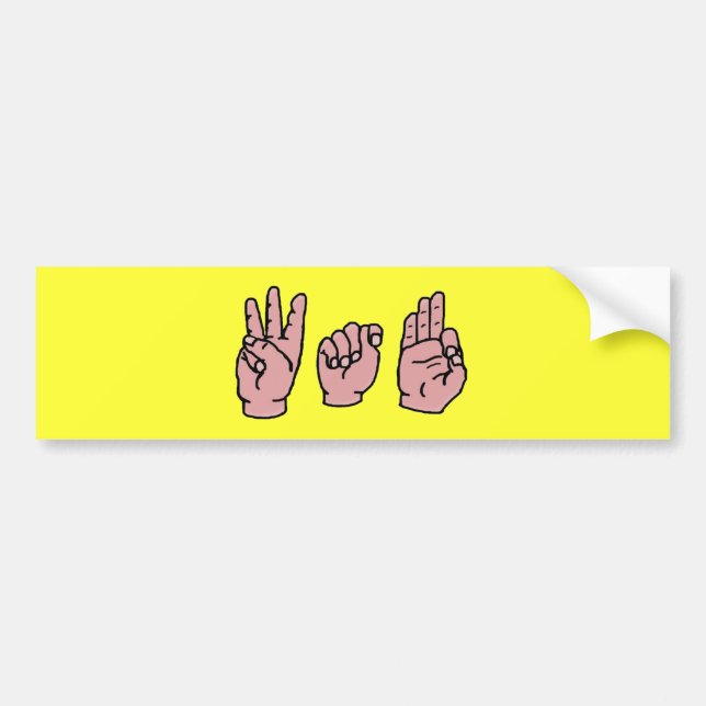 Adesivo Para Carro Autocolante no vidro traseiro de WTF (Frente)