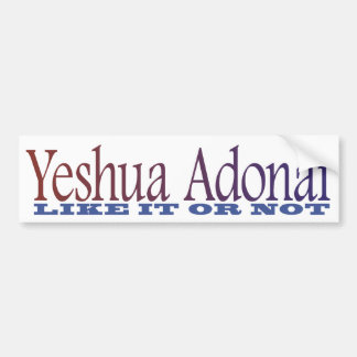 Adesivo Para Carro Autocolante no vidro traseiro de Yeshua Adonai