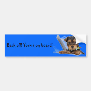 Adesivo Para Carro Autocolante no vidro traseiro de Yorkie