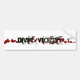 Adesivo Para Carro Autocolante no vidro traseiro divino da violência