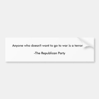 Adesivo Para Carro Autocolante no vidro traseiro do anti republicano