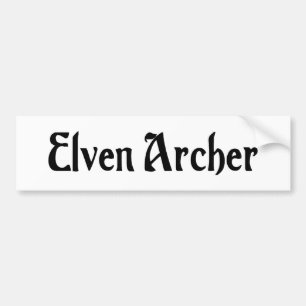 Adesivo Para Carro Autocolante no vidro traseiro do arqueiro de Elven