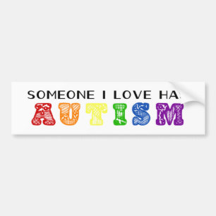 Adesivo Para Carro Autocolante no vidro traseiro do autismo