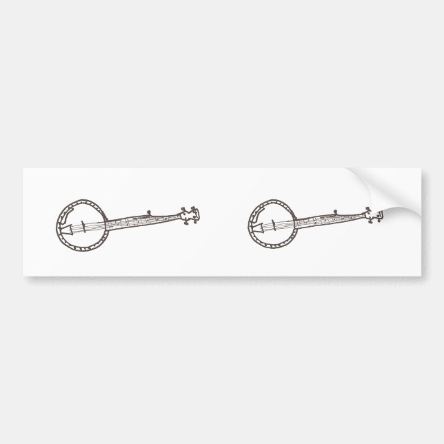 Adesivo Para Carro Autocolante no vidro traseiro do banjo (Frente)