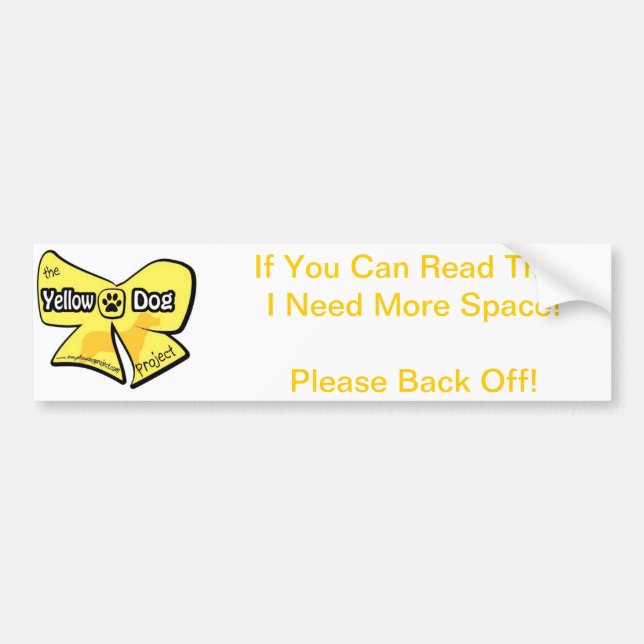 Adesivo Para Carro Autocolante no vidro traseiro do cão amarelo (Frente)