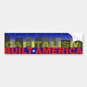 Adesivo Para Carro Autocolante no vidro traseiro do capitalismo