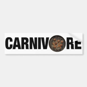 Adesivo Para Carro Autocolante no vidro traseiro do carnívoro