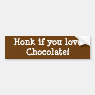 Adesivo Para Carro Autocolante no vidro traseiro do chocolate do Honk