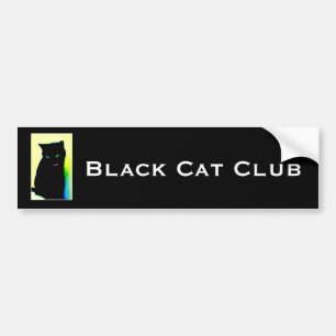 Adesivo Para Carro Autocolante no vidro traseiro do clube do gato