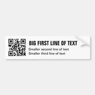 Adesivo Para Carro Autocolante no vidro traseiro do código de QR