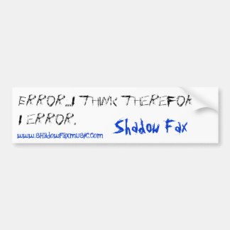 Adesivo Para Carro autocolante no vidro traseiro do erro