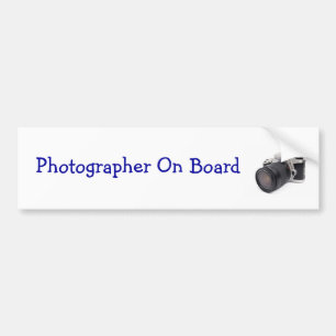 Adesivo Para Carro Autocolante no vidro traseiro do fotógrafo a bord