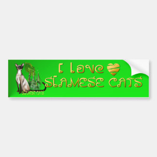 Adesivo Para Carro Autocolante no vidro traseiro do gato Siamese