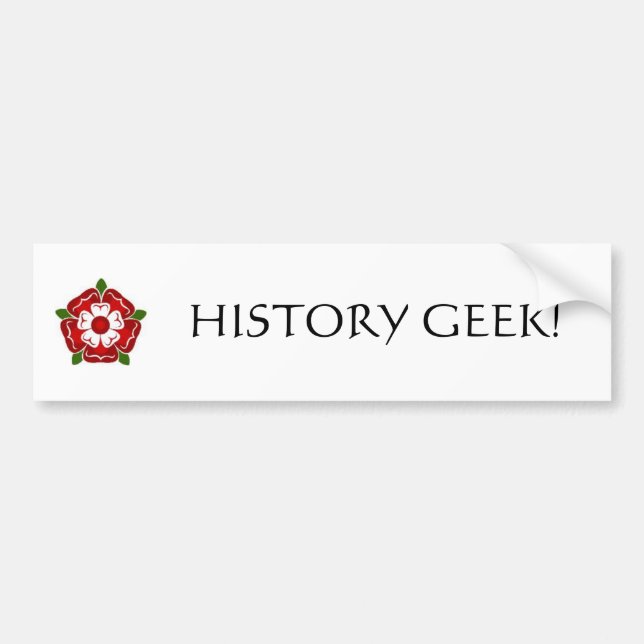 Adesivo Para Carro Autocolante no vidro traseiro do geek da história (Frente)