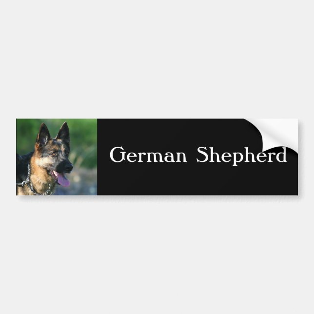 Adesivo Para Carro Autocolante no vidro traseiro do german shepherd (Frente)