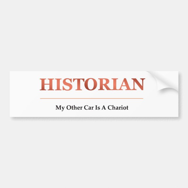 Adesivo Para Carro Autocolante no vidro traseiro do historiador (Frente)