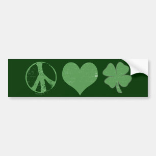 Adesivo Para Carro Autocolante no vidro traseiro do irlandês do amor