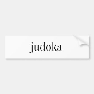 Adesivo Para Carro autocolante no vidro traseiro do judoka