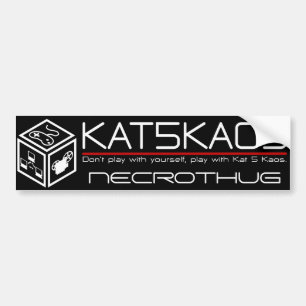 Adesivo Para Carro Autocolante no vidro traseiro do Kat 5 Kaos