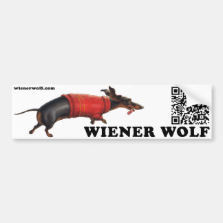 Adesivo Para Carro Autocolante no vidro traseiro do lobo do Wiener