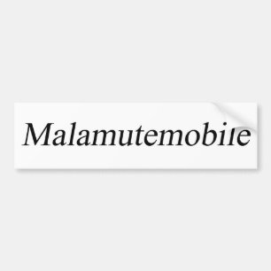 Adesivo Para Carro Autocolante no vidro traseiro do Malamute