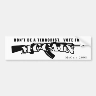 Adesivo Para Carro autocolante no vidro traseiro do mccain