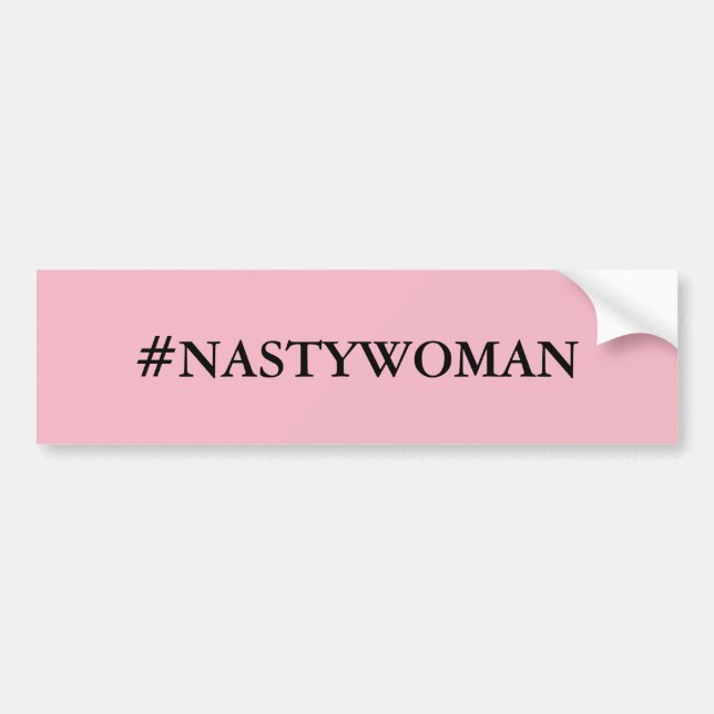 Adesivo Para Carro Autocolante no vidro traseiro do #NASTYWOMAN (Frente)