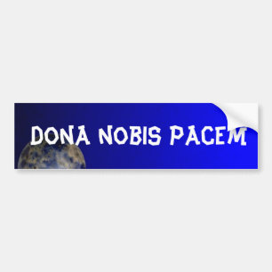 Adesivo Para Carro Autocolante no vidro traseiro do pacem dos nobis