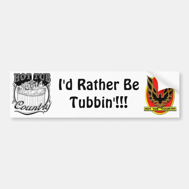 Adesivo Para Carro Autocolante no vidro traseiro do país da banheira (Frente)