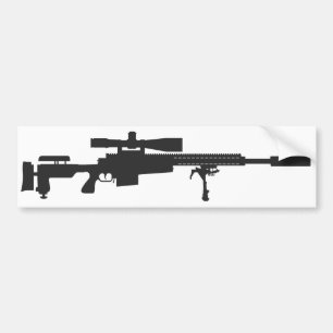 Adesivo Para Carro Autocolante no vidro traseiro do rifle de atirador