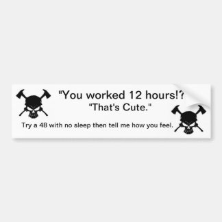 Adesivo Para Carro Autocolante no vidro traseiro do sapador-bombeiro