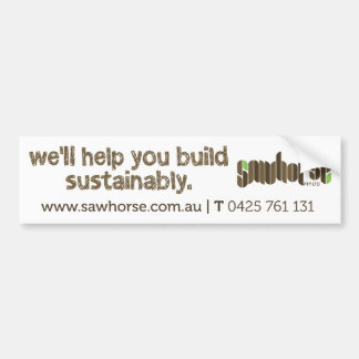 Adesivo Para Carro Autocolante no vidro traseiro do Sawhorse