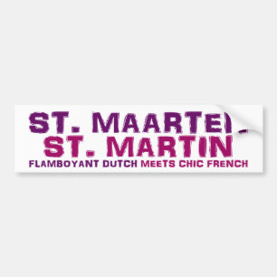 Adesivo Para Carro Autocolante no vidro traseiro do St. Maarten St