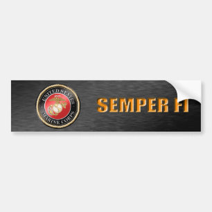 Adesivo Para Carro Autocolante no vidro traseiro do USMC Semper Fi