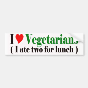 Adesivo Para Carro Autocolante no vidro traseiro do vegetariano