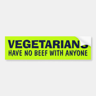 Adesivo Para Carro Autocolante no vidro traseiro do vegetariano
