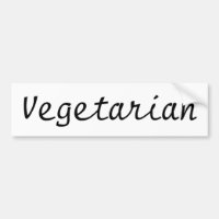 Autocolante no vidro traseiro do vegetariano