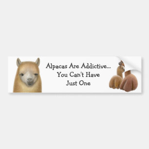 Adesivo Para Carro Autocolante no vidro traseiro do vício da alpaca