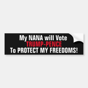 Adesivo Para Carro Autocolante no vidro traseiro do VOTO TRUMP-PENCE