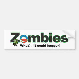 Adesivo Para Carro Autocolante no vidro traseiro do zombi de Obama