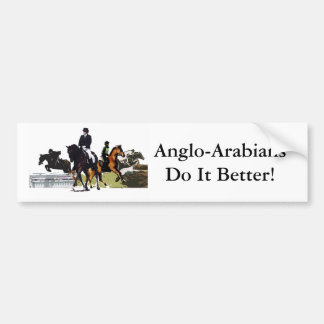 Adesivo Para Carro Autocolante no vidro traseiro dos Anglo-Arabians